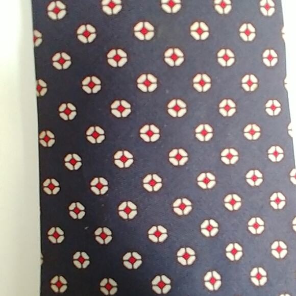 Mens Necktie Brooks Brothers Silk Red/White/Blue - Picture 3 of 3